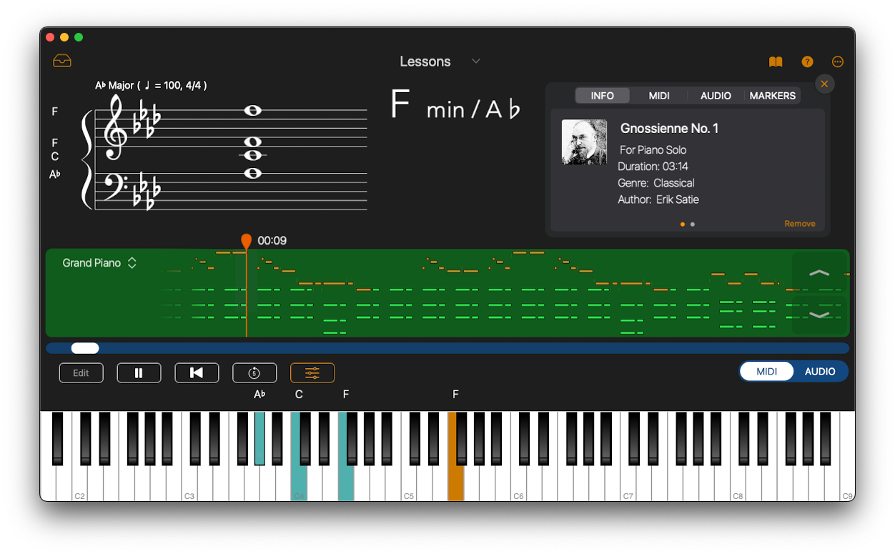 Lessons Workspace feature