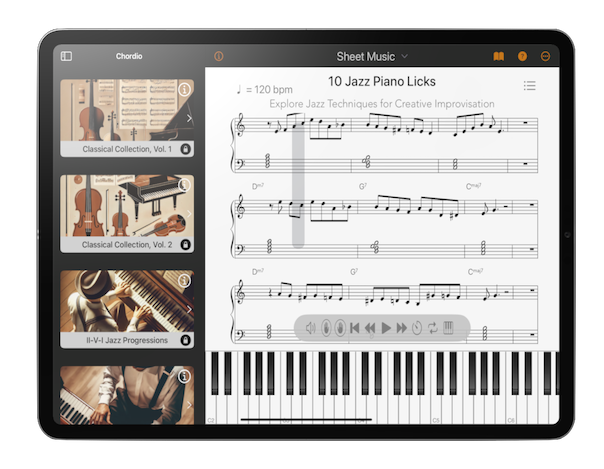 Practice Sheet Music with Chordio